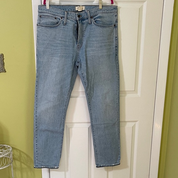Madewell Light Blue Men's Straight Jeans - Picture 1 of 9